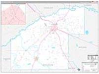 Jeff Davis, Ga Carrier Route Wall Map